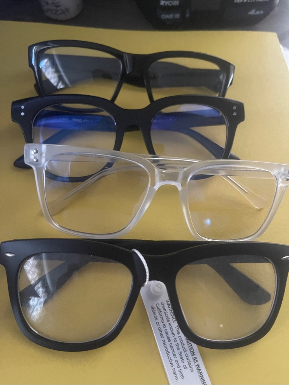 Women’s Clear and Black Fashion Glasses - Stylish Everyday Frames